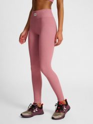 Damskie legginsy bezszwowe Hummel Pulse. Niebieskie legginsy damskie Hummel, z aplikacjami, z dzianiny. Za 168.00 zł.