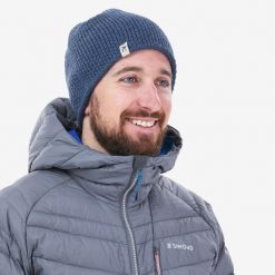 Czapka Simond Vertika France. Niebieskie czapki damskie SIMOND, bez wzorów, z dzianiny. Za 69.99 zł.