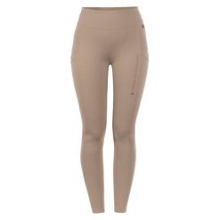 Damskie legginsy jeździeckie z pełną przyczepnością Cavallo Leah. Brązowe legginsy damskie CAVALLO, bez wzorów, z materiału. Za 347.10 zł.