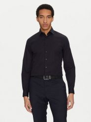 Calvin Klein Koszula K10K109509 Granatowy Slim Fit. Niebieskie koszule męskie Calvin Klein, m, bez wzorów, z bawełny, biznesowe, bez kołnierzyka, bez ramiączek. Za 219.99 zł.