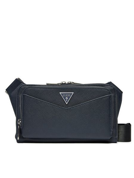 Guess Saszetka HMSISA P5114 Granatowy. Niebieskie saszetki i nerki męskie Guess, ze skóry. Za 179.99 zł.