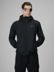 4F Kurtka softshell wiatroodporna membrana 5000 męska - czarna 3XL. Czarne kurtki męskie 4F, m, bez wzorów, z materiału, bez kaptura. Za 349.99 zł.