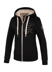 Bluza damska Pitbull rozpinana z kapturem Sherpa Ruffina. Białe bluzy damskie PITBULL, m, z aplikacjami, z bawełny, klasyczne, bez ramiączek, z kapturem. Za 269.00 zł.