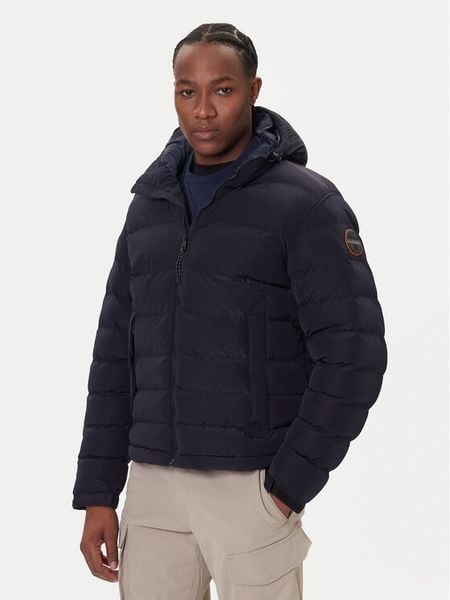 Napapijri Kurtka zimowa A-Terez NP0A88TG Granatowy Regular Fit. Niebieskie kurtki męskie Napapijri, na zimę, m, bez wzorów, z syntetyku, bez kaptura. Za 869.00 zł.
