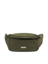 Calvin Klein Nerka Sleek Waistbag Sling LV04D3148G Zielony. Zielone saszetki i nerki męskie Calvin Klein, bez wzorów, ze skóry. Za 369.99 zł.