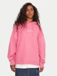 Roxy Bluza Lineup ERJFT05016 Różowy Oversize. Czerwone bluzy damskie Roxy, l, bez wzorów, z bawełny, bez ramiączek, bez kaptura. Za 289.99 zł.