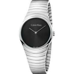 Calvin Klein Whirl Zegarek Srebrny. Szare zegarki damskie Calvin Klein, z materiału, srebrne. Za 1,146.95 zł.