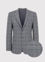 PAKO LORENTE – Szara marynarka garniturowa w kratkę. Szare garnitury męskie Pako Lorente, m, bez wzorów, boho. Za 699.99 zł.