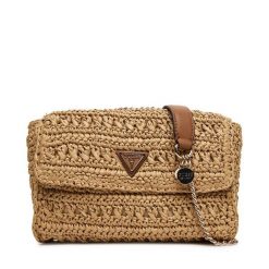Torebka Guess. Brązowe torebki do ręki damskie Guess, z aplikacjami, bez dodatków. Za 389.99 zł.