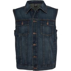 Bezrękawnik Męski Denim. Niebieskie bluzy męskie Urban Classics, m, bez wzorów, z denimu, bez ramiączek, bez kaptura. Za 187.99 zł.