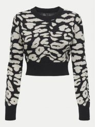 ONLY Sweter Lima 15339828 Czarny Cropped Fit. Czarne swetry nierozpinane damskie ONLY, xs, bez wzorów, z syntetyku, bez kołnierzyka, bez ramiączek. Za 79.99 zł.