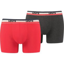 Levi's 2-pack Bokserki Czarny Czerwony. Czarne bokserki męskie Levi's®, bez wzorów, z bawełny. Za 102.95 zł.