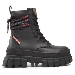 Trapery Palladium. Czarne trapery damskie Palladium, bez zapięcia. Za 699.99 zł.