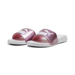 Klapki damskie Puma Popcat 20 Girlpower. Białe klapki damskie Puma, bez wzorów, z materiału, bez obcasa, bez zapięcia. Za 149.00 zł.