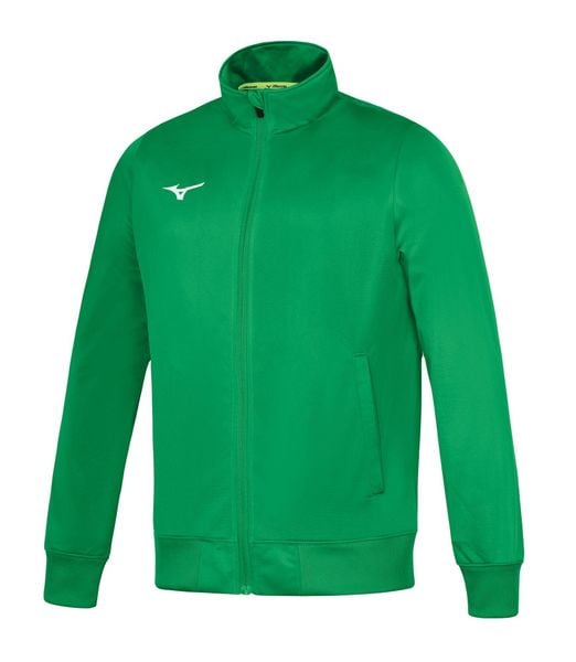 Kurtka z dresu Mizuno Team Core. Zielone kurtki męskie Mizuno, m, bez wzorów, z dresówki, sportowe, bez kaptura. Za 172.00 zł.