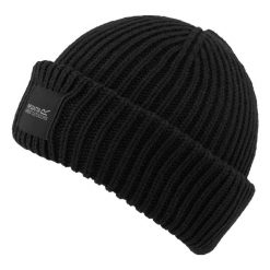 Unisex czapka beanie Connora Fisherman. Czarne czapki damskie Regatta, bez wzorów, z materiału, klasyczne. Za 22.99 zł.