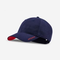 Czapka z daszkiem Kuikma TC500 rozmiar 58. Czerwone czapki damskie KUIKMA, bez wzorów, z materiału, sportowe. Za 29.99 zł.