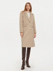 Guess Płaszcz zimowy Nancy W4BL32 WGJG2 Beżowy Regular Fit. Brązowe płaszcze damskie Guess, na zimę, xl, z aplikacjami, z syntetyku, bez kołnierzyka, bez kaptura. Za 999.99 zł.