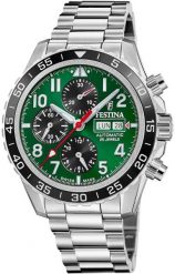 Zegarek męski Festina F20055-2 srebrny. Szare zegarki męskie Festina, bez wzorów, srebrne. Za 9,667.43 zł.