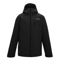 Męska Kurtka Wodoodporna Oklarna. Czarne kurtki męskie Regatta, m, bez wzorów, sportowe, bez kaptura. Za 396.99 zł.