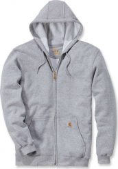 Carhartt Bluza Carhartt Midweight Hooded ZIP Grey. Szare bluzy męskie Carhartt, m, bez wzorów, bez kaptura. Za 261.36 zł.