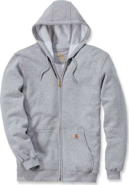 Carhartt Bluza Carhartt Midweight Hooded ZIP Grey. Szare bluzy męskie Carhartt, m, bez wzorów, bez kaptura. Za 261.36 zł.