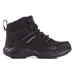 Wysokie damskie buty trekkingowe DK czarne. Czarne obuwie trekkingowe damskie bez zapięcia. Za 231.50 zł.