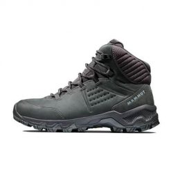 Buty trekkingowe damskie Mammut Nova Mid Iv Gtx. Czarne obuwie trekkingowe damskie Mammut, z materiału, za kostkę, bez zapięcia. Za 945.95 zł.