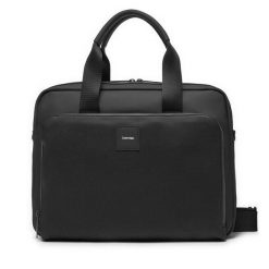 Torba na laptopa Calvin Klein. Czarne torby na laptopa damskie Calvin Klein, bez wzorów. Za 319.99 zł.