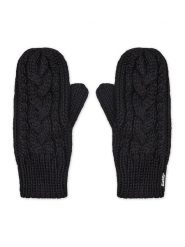 Eisbär Rękawiczki Damskie Afra Mittens 80135 Czarny. Czarne rękawiczki damskie Eisbar, bez wzorów, z dzianiny. Za 179.99 zł.
