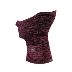 Komin do biegania unisex Buff® Dryflx+ Neckwarmer Fuchsia z odblaskami. Różowe szaliki męskie Buff, bez wzorów. W wyprzedaży za 85.46 zł.