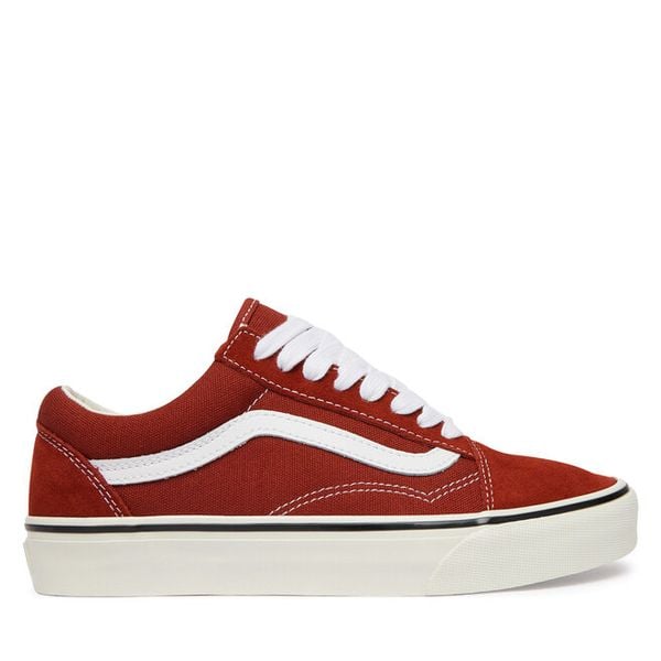 Tenisówki Vans. Czerwone trampki i tenisówki damskie Vans, bez wzorów, bez zapięcia. Za 326.99 zł.