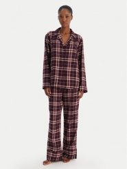 Tommy Hilfiger Piżama UW0UW06158 Bordowy Regular Fit. Czerwone piżamy damskie Tommy Hilfiger, bez wzorów, z syntetyku, bez ramiączek. Za 429.99 zł.