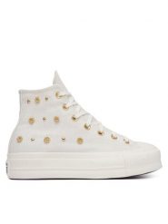 Converse Trampki Chuck Taylor All Star Heathered Glam A16892C Écru. Białe trampki i tenisówki damskie Converse, bez wzorów, z materiału, bez zapięcia. Za 449.99 zł.