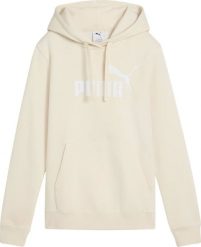 Puma Bluza damska z kapturem kangurka Puma ESS No.1 Logo Hoodie FL kremowa 682389 87 M. Białe bluzy damskie Puma, m, bez wzorów, bez ramiączek, z kapturem. Za 182.50 zł.