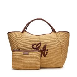 Torebka Emporio Armani. Brązowe shopperki damskie Emporio Armani, bez wzorów, bez dodatków. Za 1,799.00 zł.