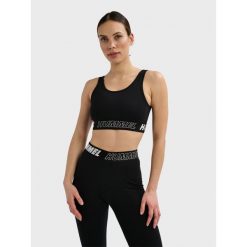 Damskie biustonosze sportowe Hummel TE Maja (x2). Czarne bielizna sportowa damska Hummel, bez wzorów, bez zapięcia, na fitness i siłownię. Za 128.00 zł.