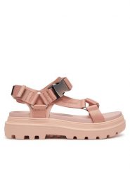 Palladium Sandały Pallacruise Strap Mix 97465-605-M Różowy. Czerwone sandały damskie Palladium, bez wzorów, z tworzywa sztucznego, bez obcasa, na płaskiej podeszwie, bez zapięcia. W wyprzedaży za 239.99 zł.