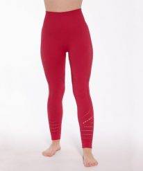 Legginsy damskie treningowe z długą nogawką Brubeck GYM. Czerwone legginsy damskie Brubeck, bez wzorów, z dzianiny. Za 129.99 zł.