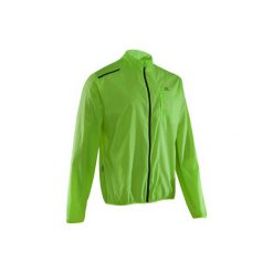 Kurtka do biegania Ekiden męska. Czerwone kurtki męskie KALENJI, m, bez wzorów, z materiału, bez kaptura. W wyprzedaży za 29.99 zł.