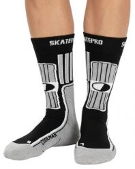 Odzież Skarpety unisex SkatePro Coolmax Inline Skarpety 2-Pak - Czarny - 46-48. Biała skarpety męskie SKATEPRO, bez wzorów, z bawełny. Za 124.99 zł.