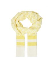 Tommy Hilfiger Szalik Beach Summer Mono Scarf AW0AW16030 Żółty. Żółte rękawiczki damskie Tommy Hilfiger, bez wzorów, z materiału. Za 179.99 zł.