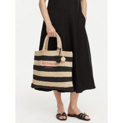 Torebka Liu Jo. Czarne shopperki damskie Liu Jo, bez wzorów, bez dodatków. Za 389.99 zł.