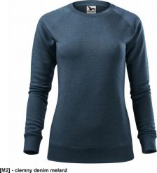 MALFINI Merger 416 - ADLER - Bluza damska, 280 g/m, 65% poliester, 35% bawełna - ciemny denim melanż XS. Bluzy damskie MALFINI, m, bez wzorów, z bawełny, bez ramiączek, bez kaptura. Za 80.99 zł.
