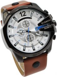 ZEGAREK MĘSKI Curren ELEGANCKI Datownik WR50 W2. Zegarki męskie ITIMPORT, bez wzorów. Za 225.42 zł.