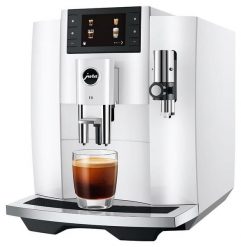 Ciśnieniowy automatyczny JURA E8 (EC) Piano White biały. Białe ekspresy ciśnieniowe JURA. Za 4,899.00 zł.