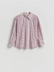 Koszula z koronką - wielobarwny. Koszule damskie Reserved, l, bez wzorów, z bawełny, bez kołnierzyka, bez ramiączek. Za 159.99 zł.