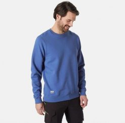 Helly Hansen Classic Sweatshirt, blue 2XL. Niebieskie bluzy męskie Helly Hansen, m, bez wzorów, bez ramiączek, bez kaptura. Za 154.81 zł.