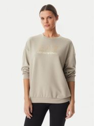 EA7 Emporio Armani Bluza 7W001488 AF24375 U6225 Beżowy Regular Fit. Brązowe bluzy damskie EA7 Emporio Armani, l, bez wzorów, z syntetyku, bez ramiączek, bez kaptura. Za 570.99 zł.