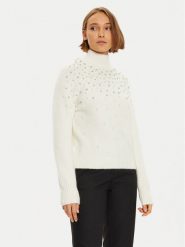 Marciano Guess Sweter 4BGR14 5786Z Écru Regular Fit. Swetry nierozpinane damskie Marciano Guess, s, z aplikacjami, z syntetyku, bez kołnierzyka, bez ramiączek. Za 589.99 zł.